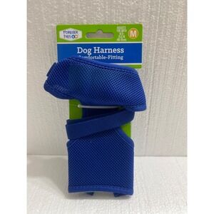Forever Pals Dog Harness Blue Med. Adjusts For Girth 18.9-25.6" Comfortable-NEW‎